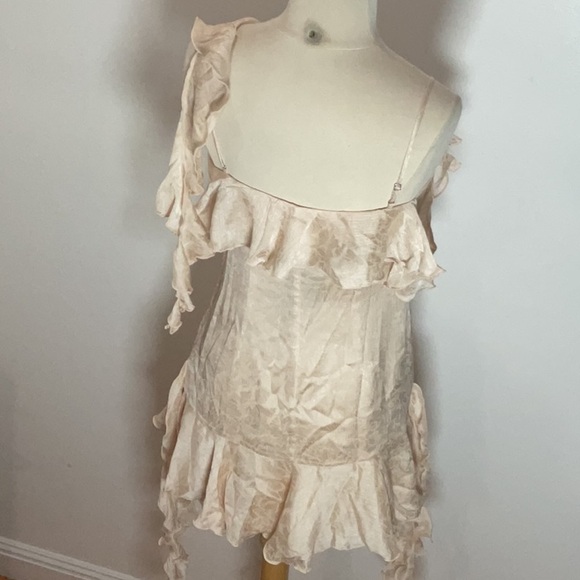 NBD Angus Mini Dress in Champagne Butterfly, Size: S - Picture 10 of 12